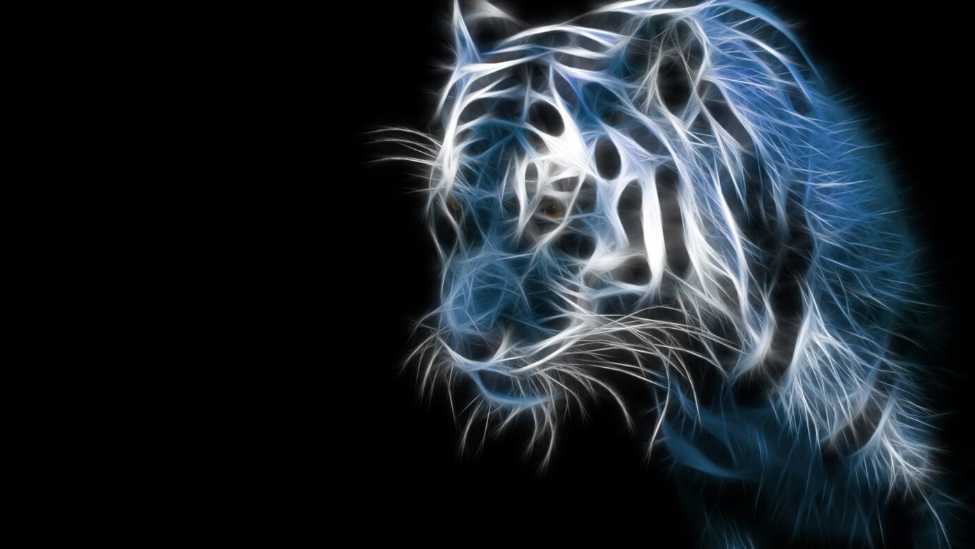 white tiger background