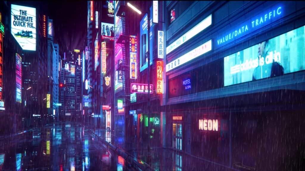 neon lights backgrounds