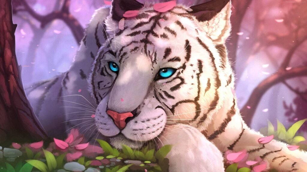 white tiger wallpaper